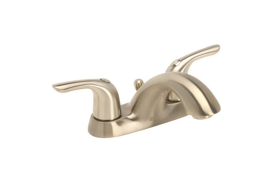 Wolverine Brass FC01450 Finale 2 Lever Handle Lavatory Faucet with Pop-Up, 1.2 GPM, Brushed Nickel
