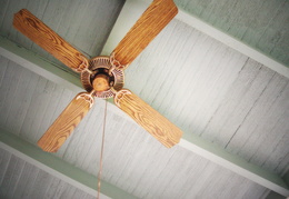 wooden ceiling fan