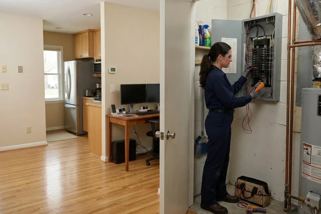 Home wiring inspection for modern appliances and safety